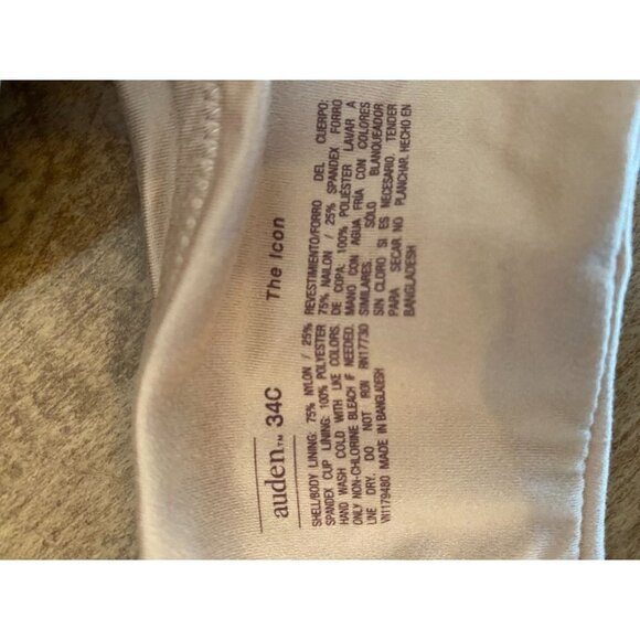 NWT Auden Nude Padded Underwire T-Shirt Bra 34 C - Picture 4 of 4
